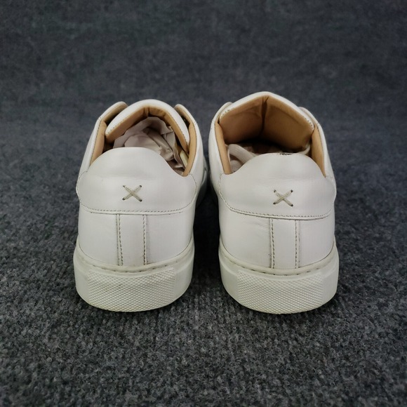 Margaux The Sneaker Women's EU 39.5 / US 9.5 White Calf‎ Leather Handmade Shoes - Picture 5 of 16